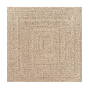 vidaXL Rug ZIZUR 120x120 cm Jute Look Indoor and Outdoor