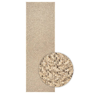 vidaXL Rug ZIZUR 80x200 cm Jute Look Indoor and Outdoor