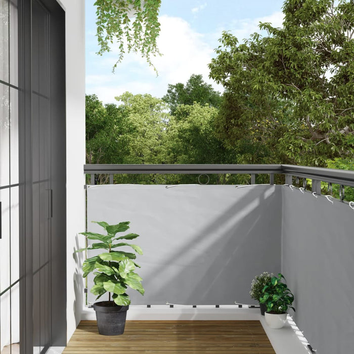 vidaXL Garden Privacy Screen Grey 400x90 cm PVC