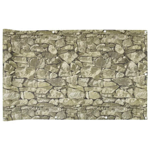 vidaXL Garden Privacy Screen Stone Look 300x90 cm PVC