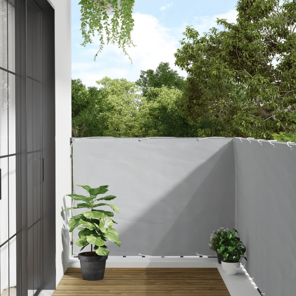 vidaXL Balcony Privacy Screen Grey 700x120 cm PVC