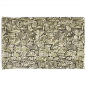 vidaXL Garden Privacy Screen Stone Look 1000x120 cm PVC