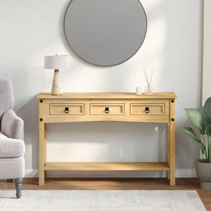 vidaXL Console Table Corona 114x34.5x73 cm Solid Wood Pine