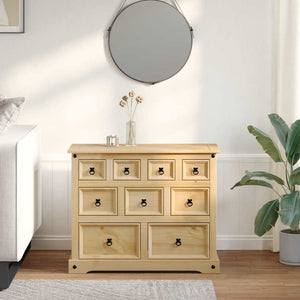 vidaXL Chest of Drawers Corona 103x46x83 cm Solid Wood Pine