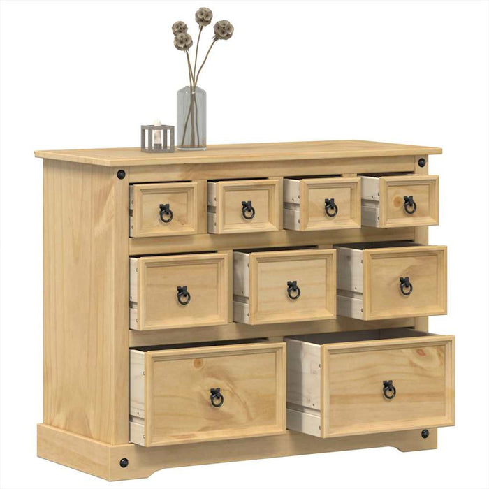 vidaXL Chest of Drawers Corona 103x46x83 cm Solid Wood Pine