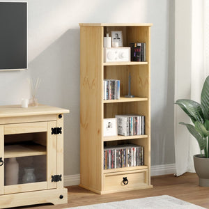 vidaXL CD Cabinet Corona 40x30x110 cm Solid Wood Pine