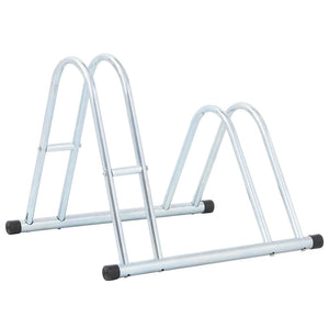 vidaXL Bicycle Stand for 2 Bikes Floor Freestanding Galvanised Steel