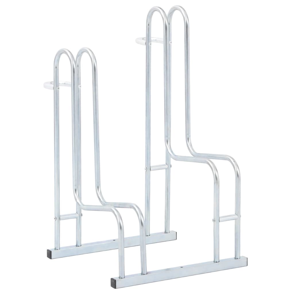 vidaXL Bicycle Stand for 2 Bikes Floor Freestanding Galvanised Steel