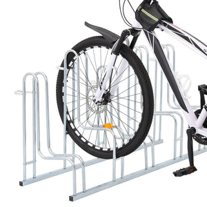 vidaXL Bicycle Stand for 5 Bikes Floor Freestanding Galvanised Steel