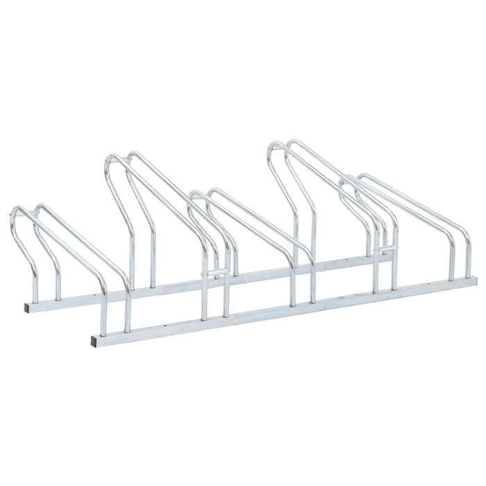 vidaXL Bicycle Stand for 5 Bikes Floor Freestanding Galvanised Steel