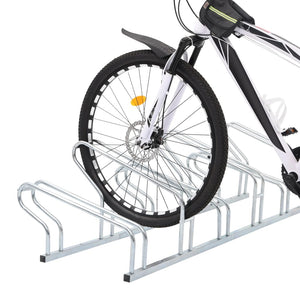 vidaXL Bicycle Stand for 6 Bikes Floor Freestanding Galvanised Steel