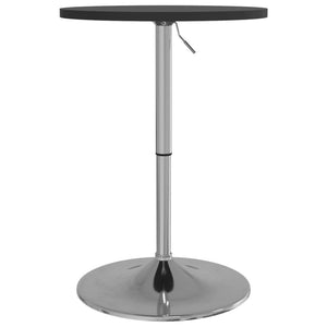 vidaXL Bar Table Black 50x50x90 cm Engineered Wood and Chromed Steel