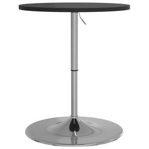 vidaXL Bar Table Black 60x60x90 cm Engineered Wood and Chromed Steel