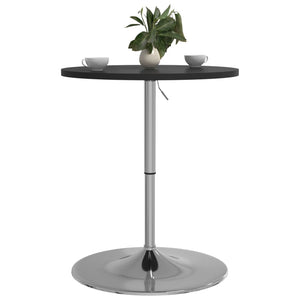 vidaXL Bar Table Black 60x60x90 cm Engineered Wood and Chromed Steel