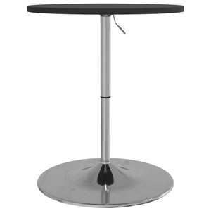 vidaXL Bar Table Black 60x60x90 cm Engineered Wood and Chromed Steel