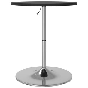 vidaXL Bar Table Black 60x60x90 cm Engineered Wood and Chromed Steel