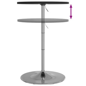 vidaXL Bar Table Black 60x60x90 cm Engineered Wood and Chromed Steel