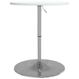 vidaXL Bar Table White 60x60x90 cm Engineered Wood and Chromed Steel