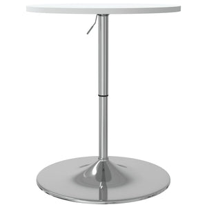 vidaXL Bar Table White 60x60x90 cm Engineered Wood and Chromed Steel