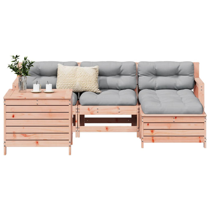 vidaXL 5 Piece Garden Sofa Set Solid Wood Douglas Fir