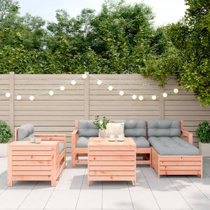 vidaXL 7 Piece Garden Sofa Set Solid Wood Douglas Fir