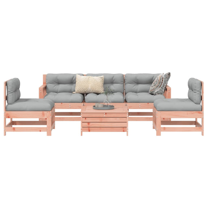 vidaXL 6 Piece Garden Sofa Set Solid Wood Douglas Fir