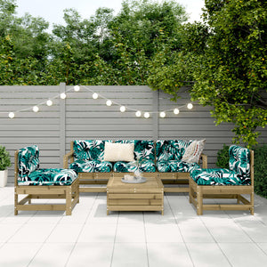 vidaXL 6 Piece Garden Sofa Set Impregnated Wood Pine