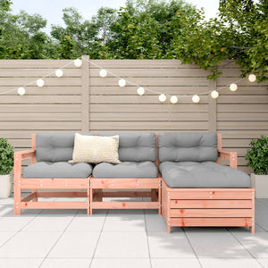 vidaXL 4 Piece Garden Sofa Set Solid Wood Douglas Fir