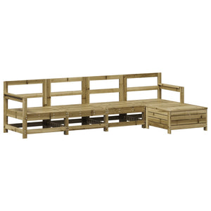 vidaXL 5 Piece Garden Sofa Set Impregnated Wood Pine