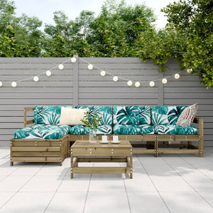 vidaXL 6 Piece Garden Sofa Set Impregnated Wood Pine