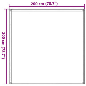 vidaXL Tent Carpet Sand 200x200 cm HDPE