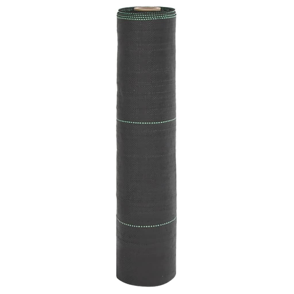 vidaXL Weed Membrane Black 0.5x100 m PP