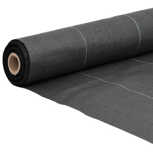 vidaXL Weed Membrane Black 0.5x150 m PP