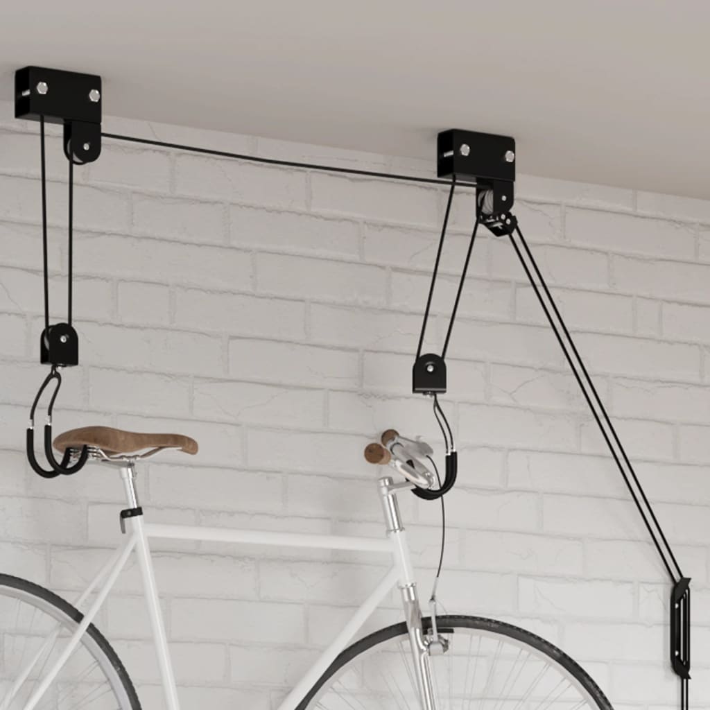 vidaXL Bike Hoist with Ceiling Mount 57 kg