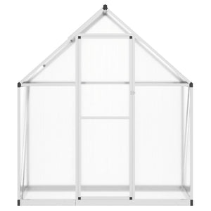 vidaXL Greenhouse with Base Frame Silver 169x58x195 cm Aluminium