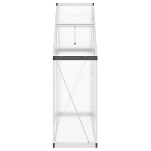 vidaXL Greenhouse with Base Frame Silver 169x58x195 cm Aluminium