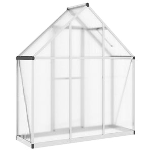 vidaXL Greenhouse with Base Frame Silver 169x58x195 cm Aluminium