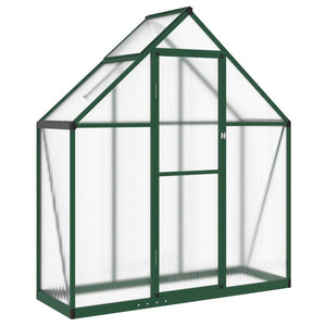 vidaXL Greenhouse with Base Frame Green 169x58x195 cm Aluminium