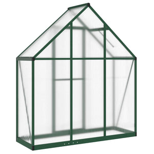 vidaXL Greenhouse with Base Frame Green 169x58x195 cm Aluminium