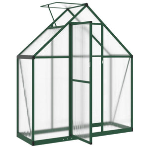 vidaXL Greenhouse with Base Frame Green 169x58x195 cm Aluminium