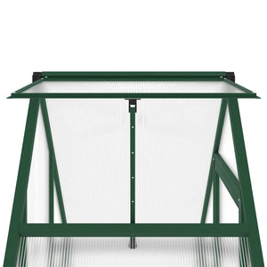 vidaXL Greenhouse with Base Frame Green 169x58x195 cm Aluminium