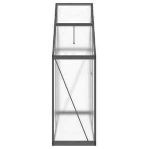 vidaXL Greenhouse with Base Frame Anthracite 169x58x195 cm Aluminium