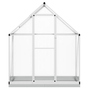 vidaXL Greenhouse with Base Frame Silver 169x58x202 cm Aluminium