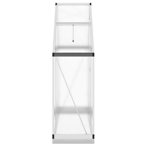 vidaXL Greenhouse with Base Frame Silver 169x58x202 cm Aluminium