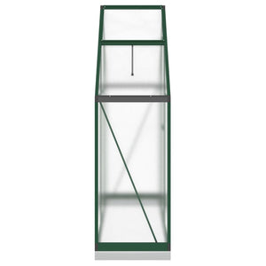 vidaXL Greenhouse with Base Frame Green 169x58x202 cm Aluminium