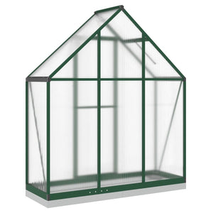 vidaXL Greenhouse with Base Frame Green 169x58x202 cm Aluminium