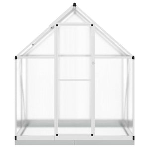 vidaXL Greenhouse with Base Frame Silver 169x114x202 cm Aluminium