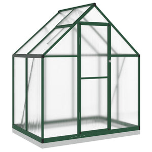 vidaXL Greenhouse with Base Frame Green 169x114x202 cm Aluminium