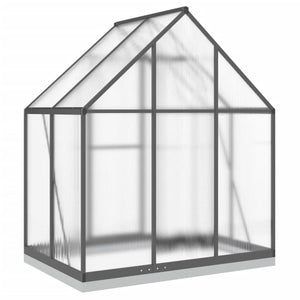 vidaXL Greenhouse with Base Frame Anthracite 169x114x202 cm Aluminium