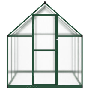 vidaXL Greenhouse with Base Frame Green 169x169x195 cm Aluminium